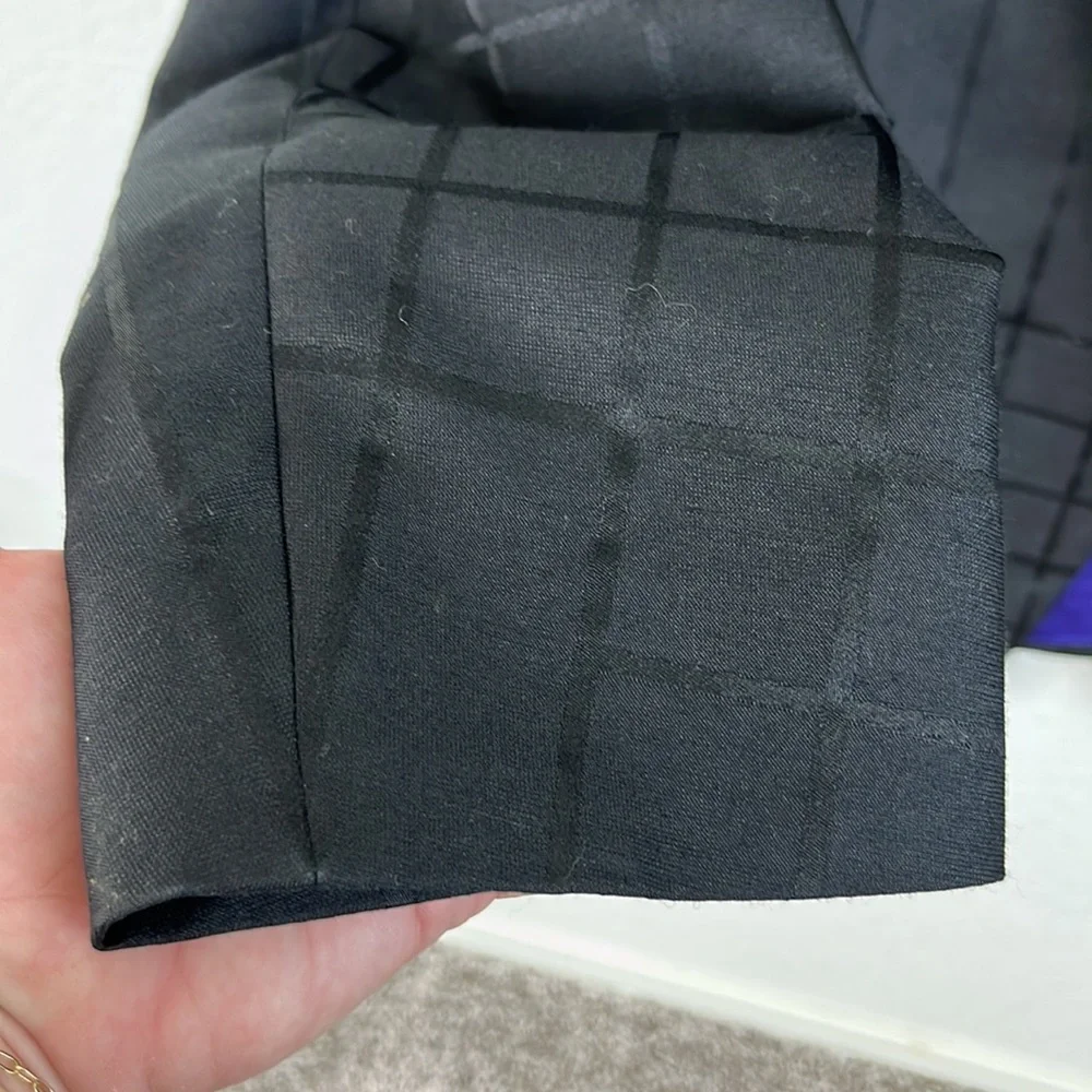 Issey Miyake Black Wool Blend Grid Blazer - Picture 6 of 16